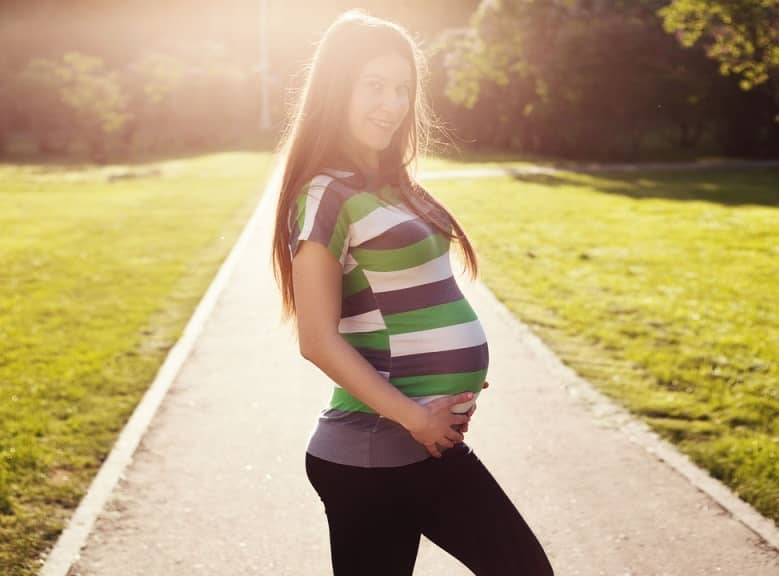Beautiful pregnant woman