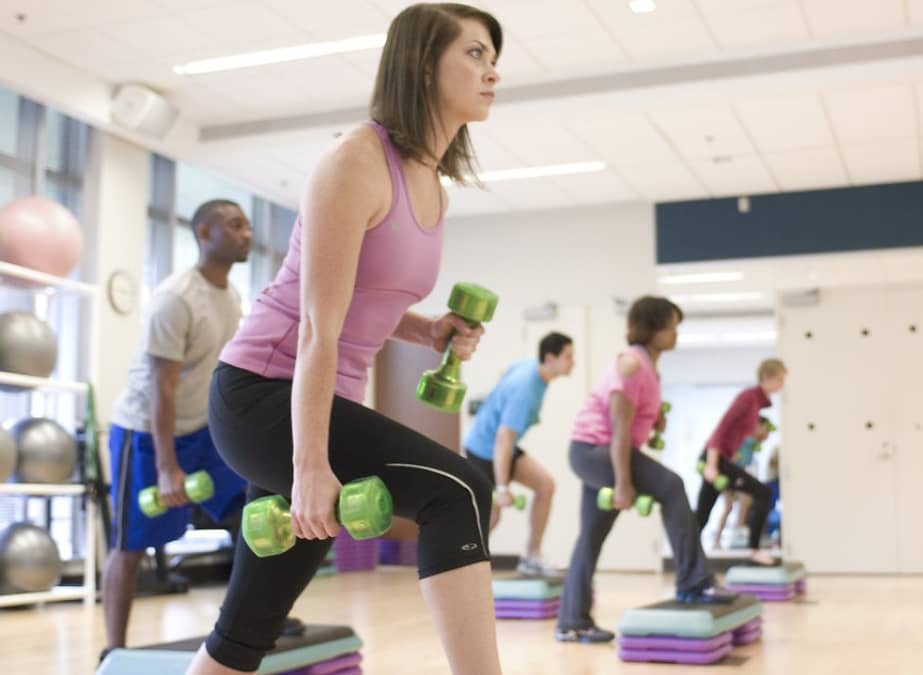 people in the fitness gym